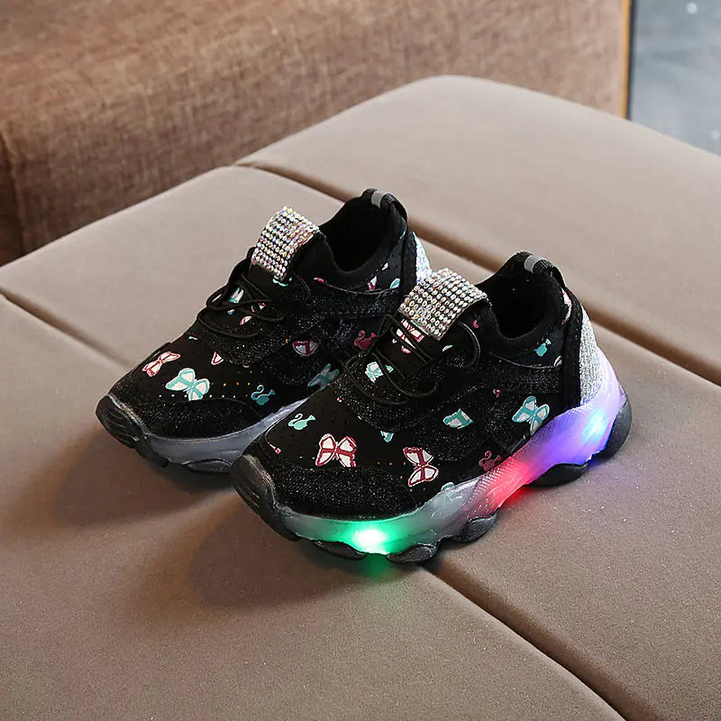 LED Breathable Sports Shoes for Kids