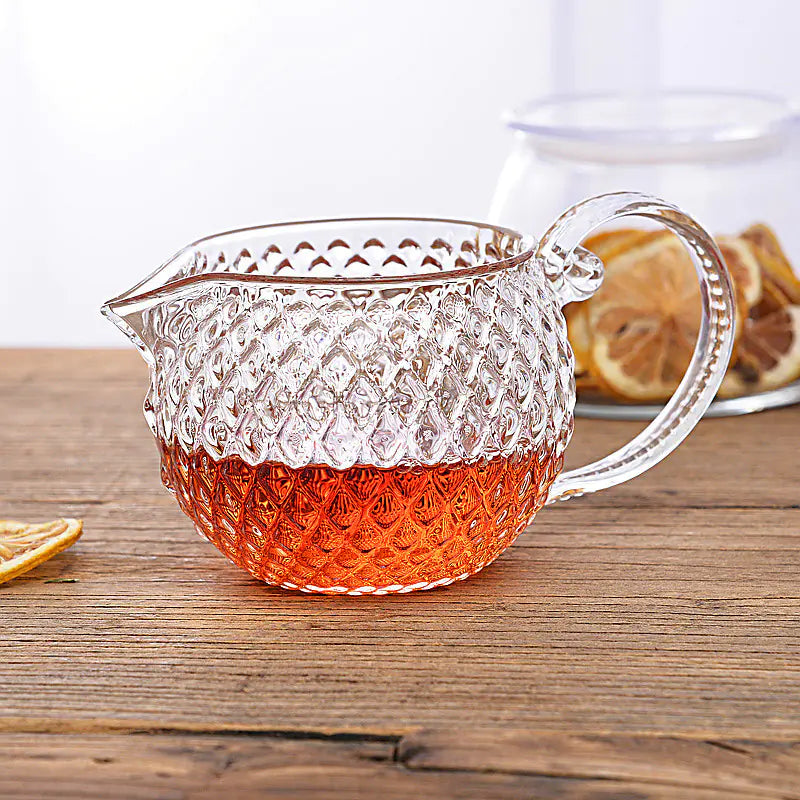 Borosilicate Glass Sunflower Teapot for Floral Tea