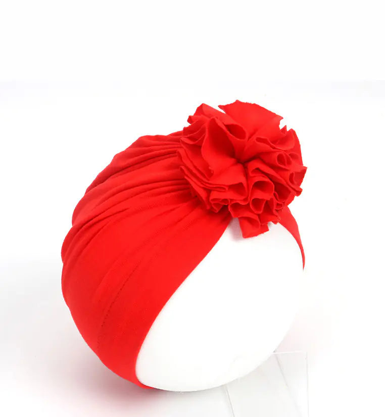 Cotton Floral Hat for Infants - Stylish Fall Winter Design