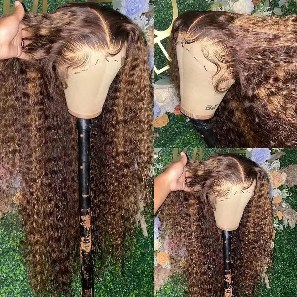 Front Lace Pixie Wig - Long Curly Human Hair