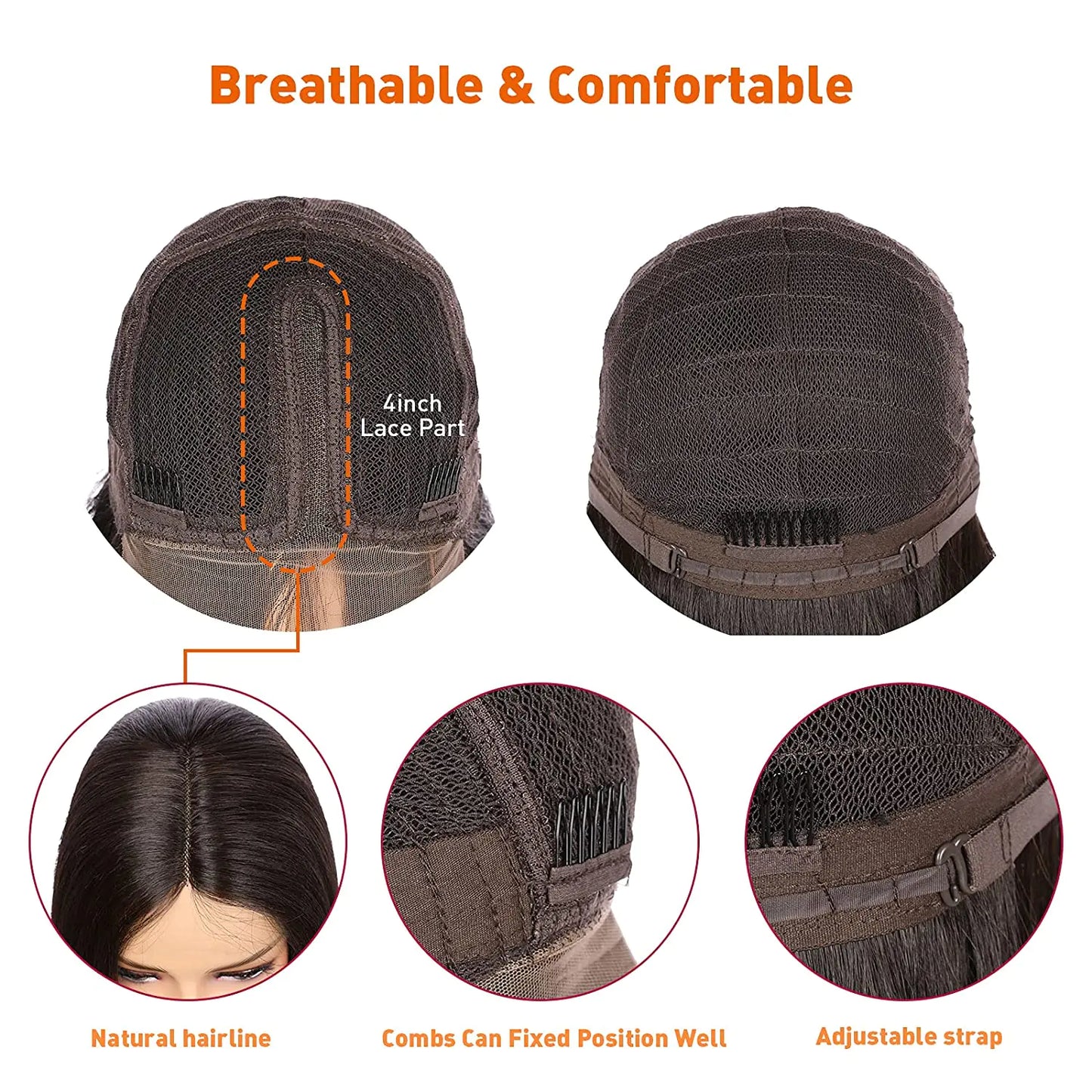 613 Blonde Glueless Lace Front Wig - Long Silk Straight