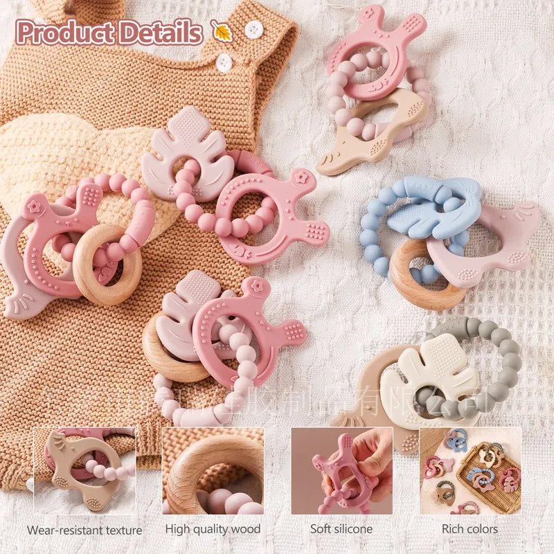 Edible Silicone Baby Teether Bracelet