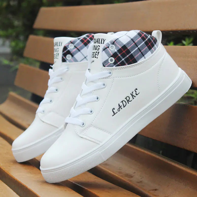 British Style High-Top Casual Sneakers for Men