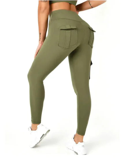 PocketFit Cargo Leggings for Yoga and Fitness