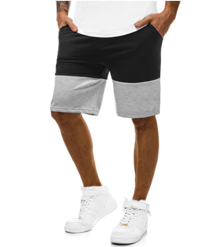 Men's Casual Color Block Five Point Shorts