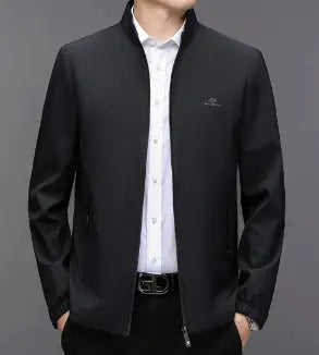 Men's Solid Color Casual Jacket for Spring/Fall (One Piece)