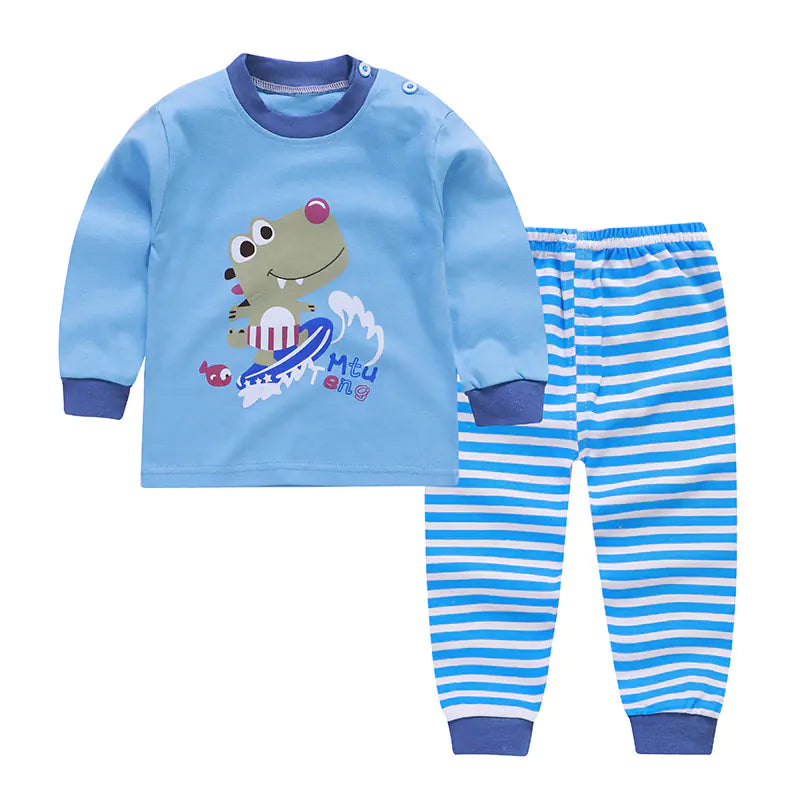 Kids Cotton Pajama Set for Boys and Girls (Autumn/Winter)