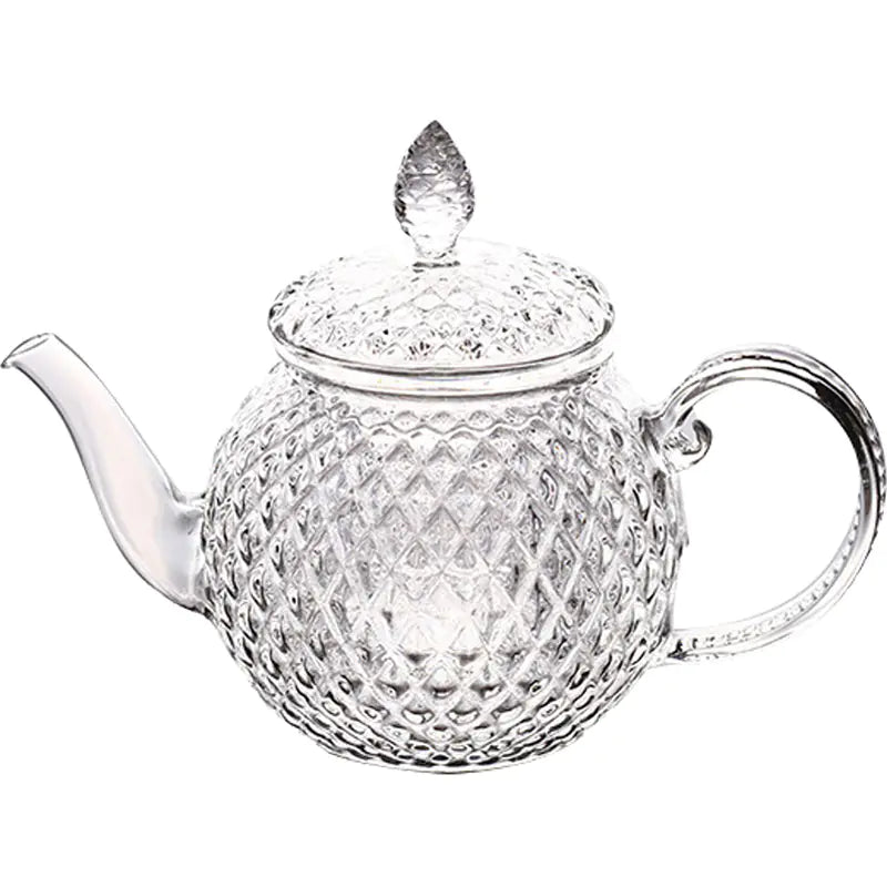 Borosilicate Glass Sunflower Teapot for Floral Tea