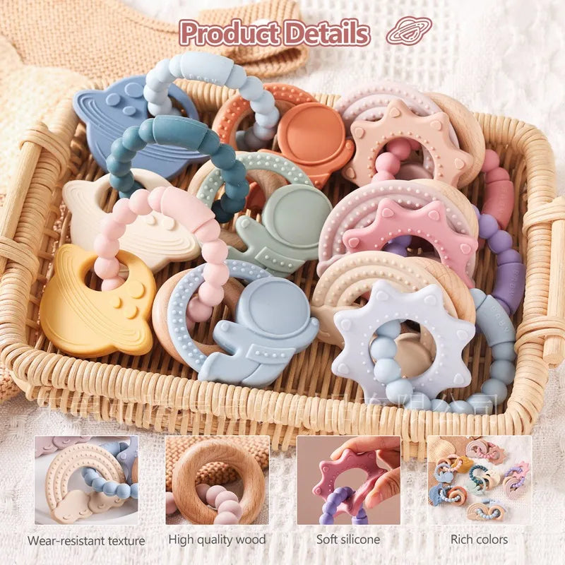 Edible Silicone Baby Teether Bracelet