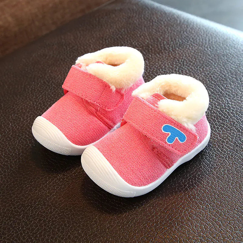 Winter Plush Baby Walking Shoes for Boys and Girls