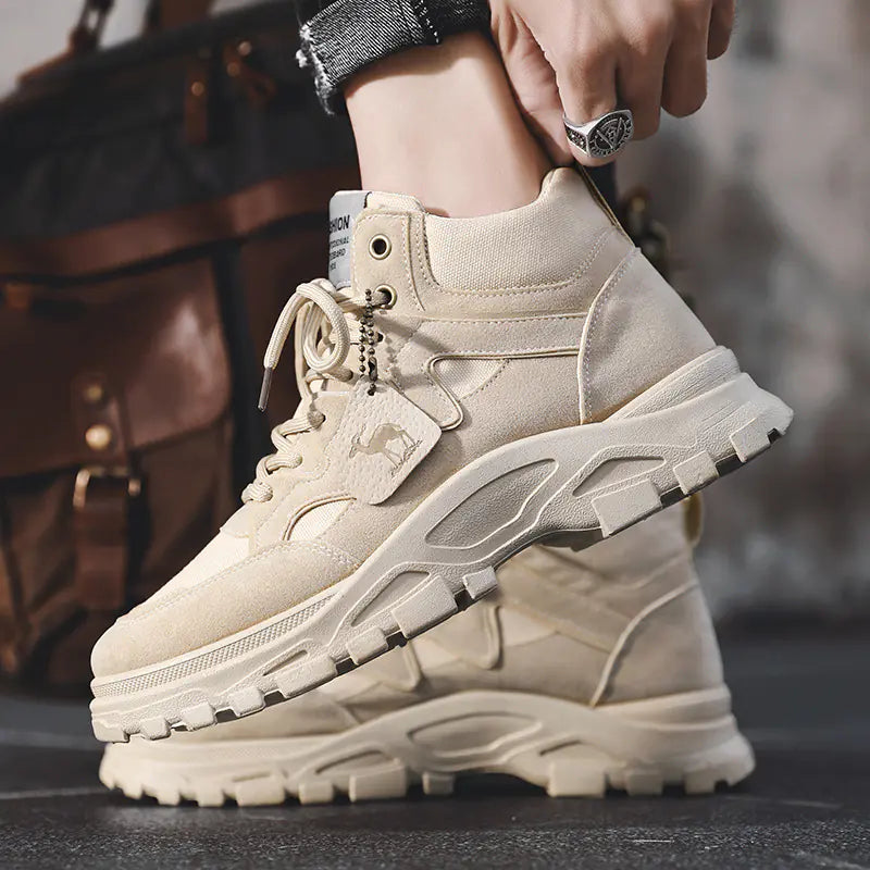 Retro High Top Thick Bottom Boots for Men (Fall/Winter)