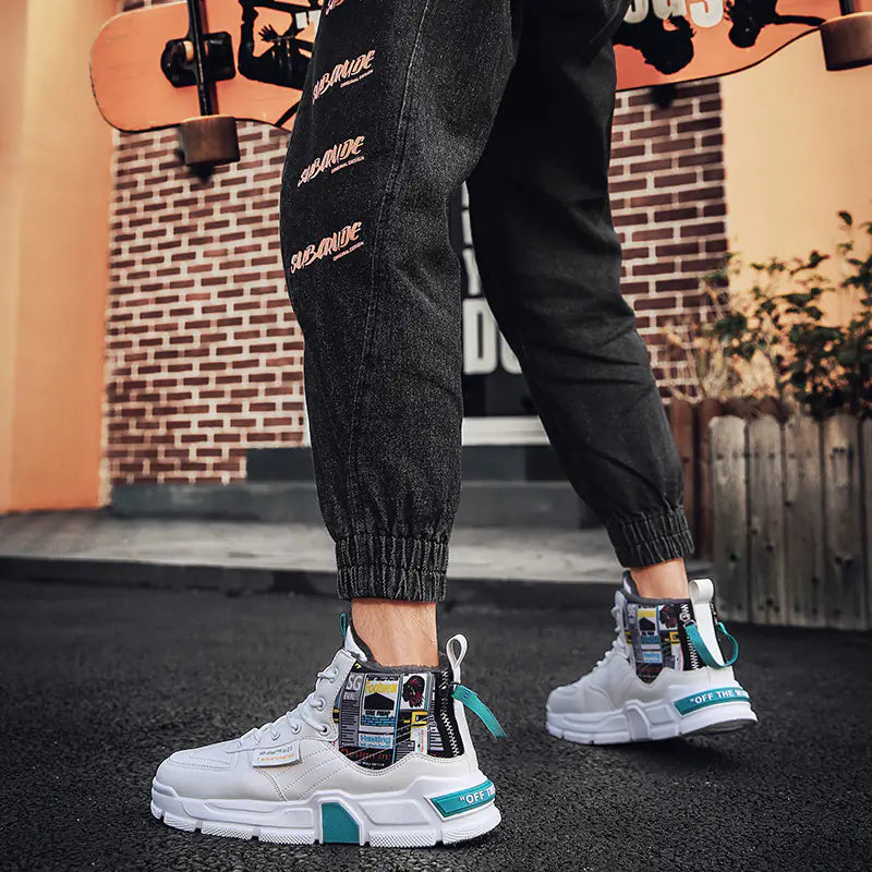 Men's High-Top Waterproof Sneakers for Fall/Winter