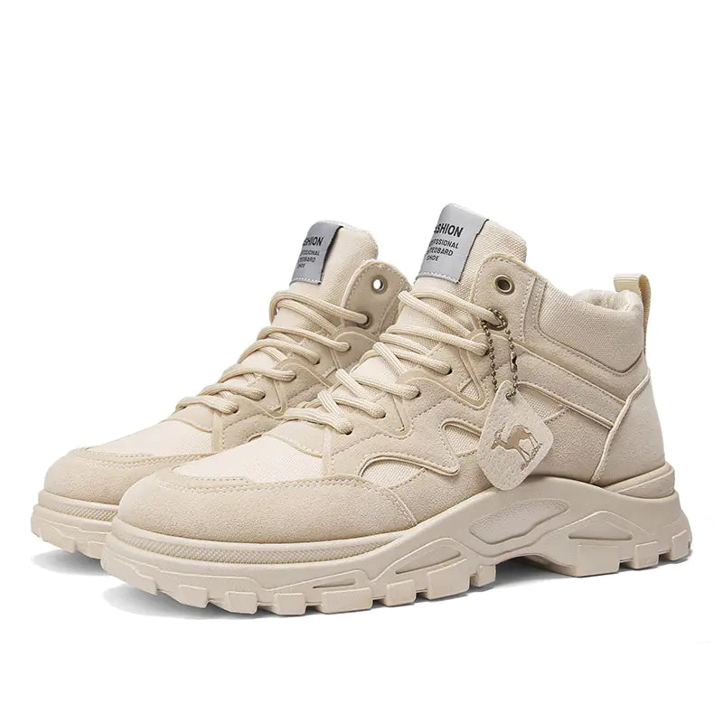 Retro High Top Thick Bottom Boots for Men (Fall/Winter)