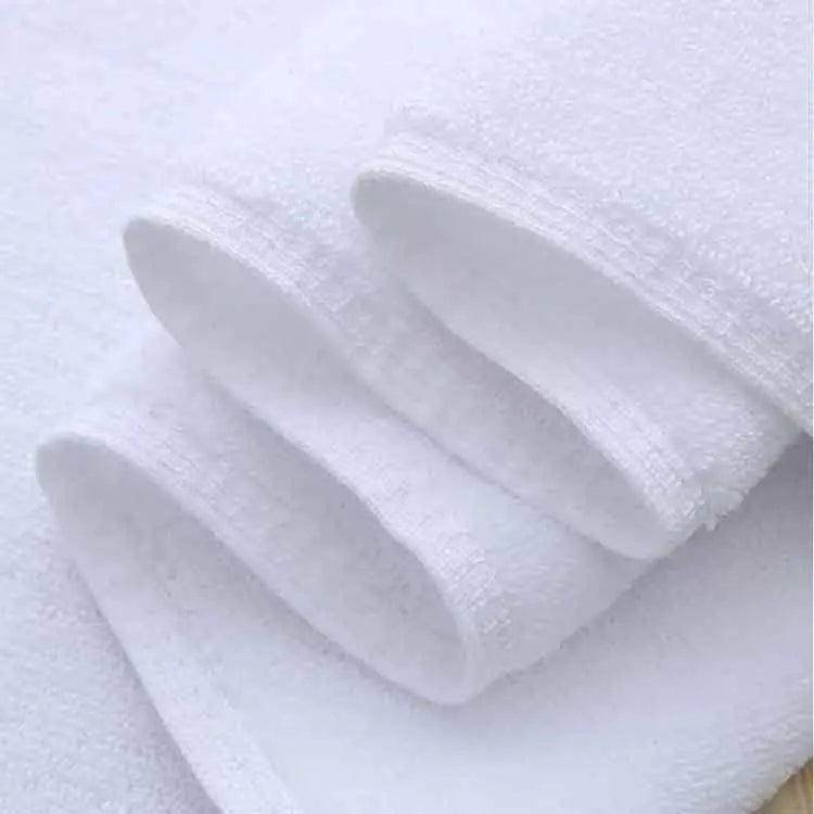 Hotel Quality White Cotton Bath Towels for Spas and Inns