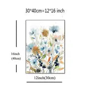 HD Watercolor Floral Botanical Canvas Wall Art Prints