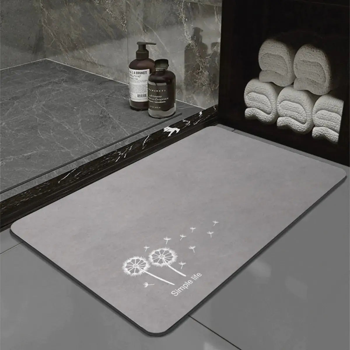 Diatom Ooze Bathroom Absorbent Non-slip Floor Mat