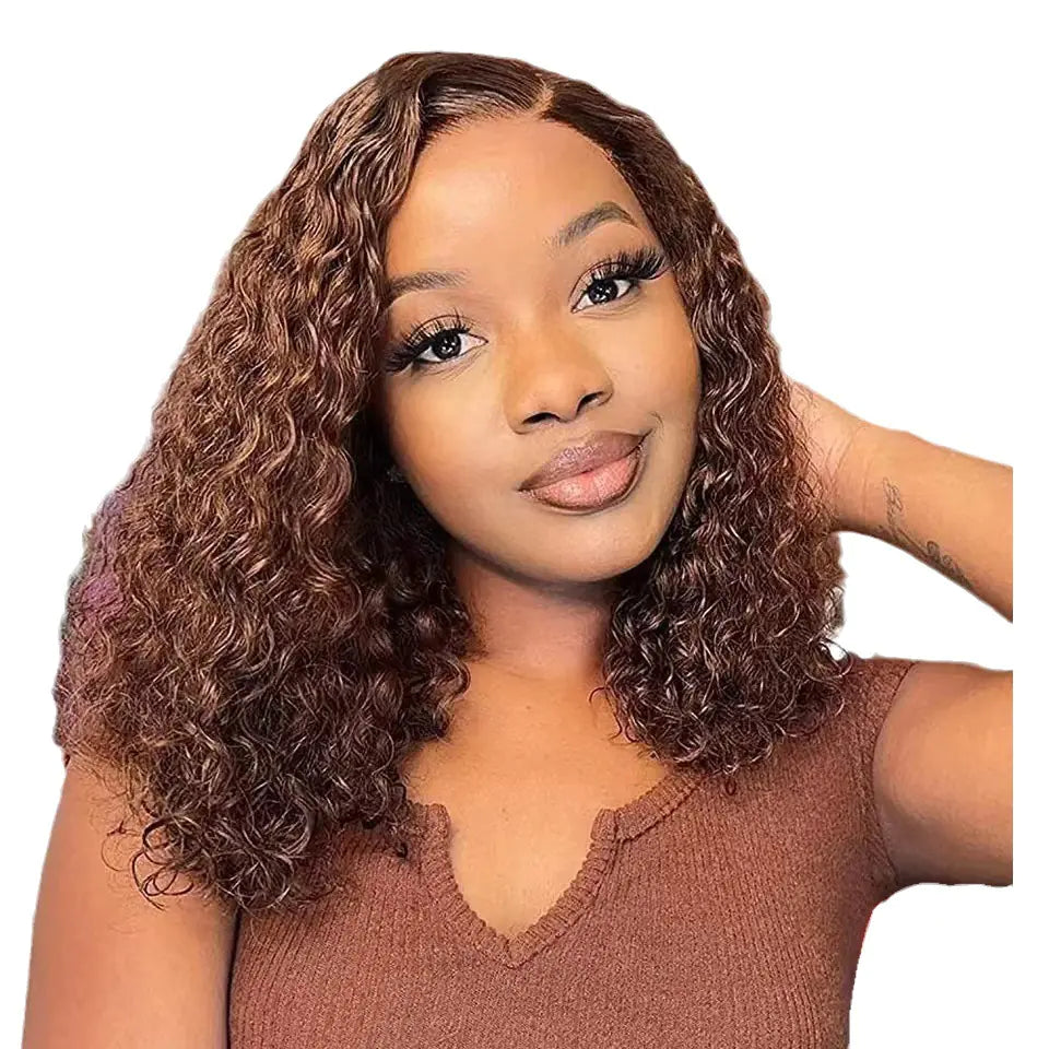 Water Wave Lace Front Wig with Gradient Color