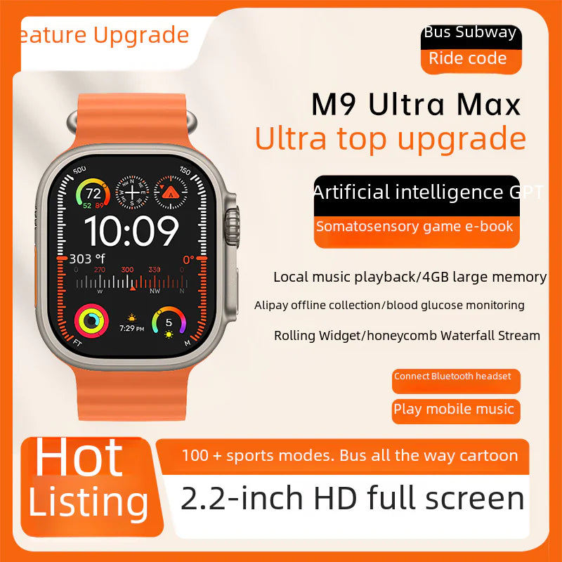S9 Smartwatch with NFC, Bluetooth, and Health Monitoring
