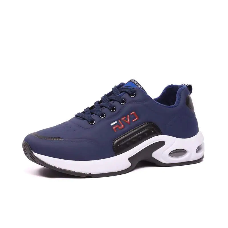 New Men's Leather Cushion Casual Running Sneakers