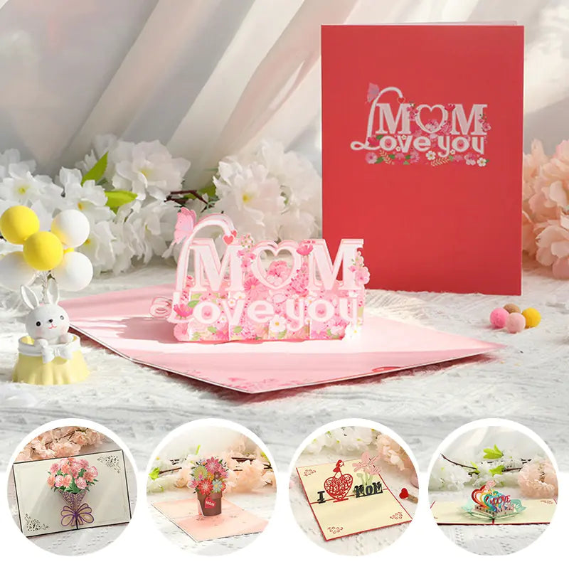 Personalized 3D Cute Paper Carving Blessing Card