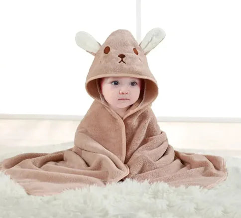 Cartoon Hooded Towel for Infants (80cm x 80cm)