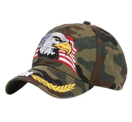 Embroidered Eagle Baseball Cap for Summer Outdoor Use