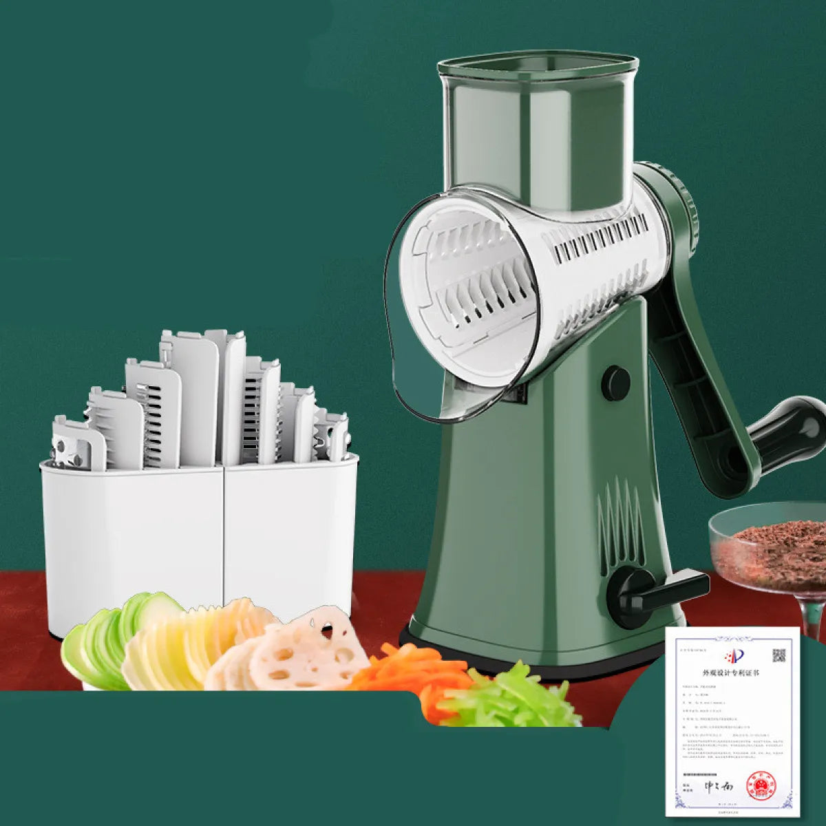 5 in 1 Rotary Vegetables Grater Shredder