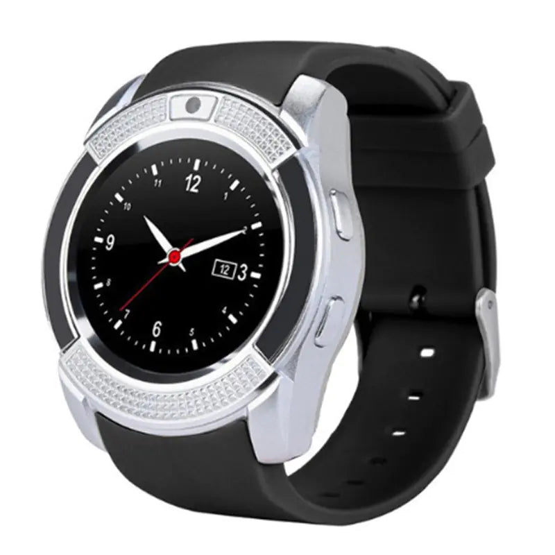 V8 Smartwatch with Full Round Screen and Sleep Monitor