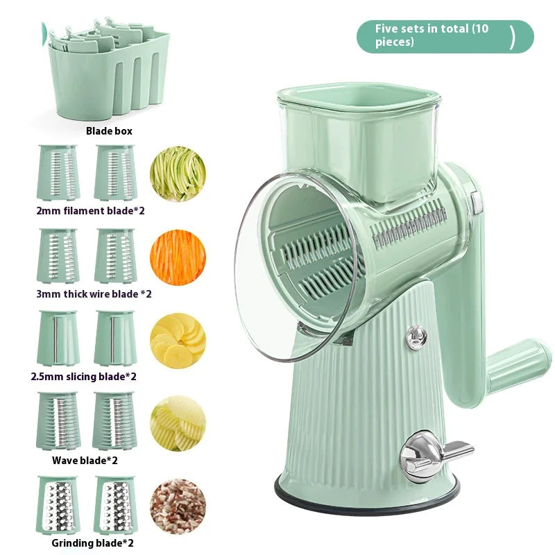 Household Vegetable Cutting Hand Roller Shredder
