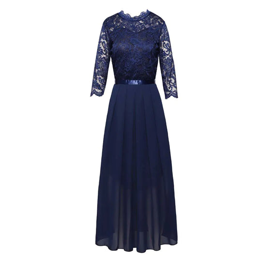 Lace Long Evening Dress for Women (One Piece)
