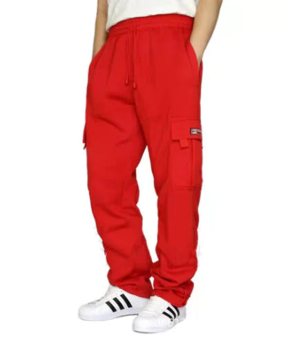 Men's Loose Multi-Pocket Overalls Trousers (Single Piece)