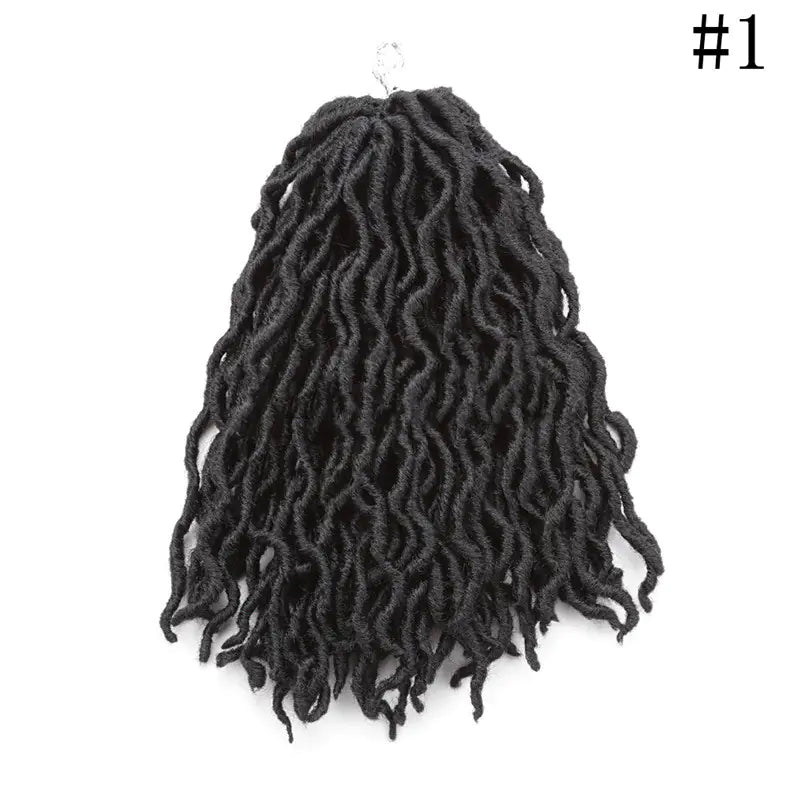 12-Inch African Long Curly Chemical Fiber Braid