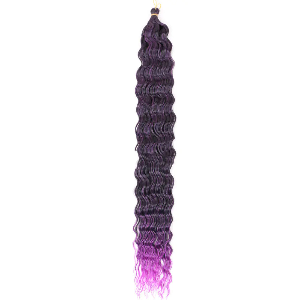 32-Inch Deep Curve Crochet Chemical Fiber Wig