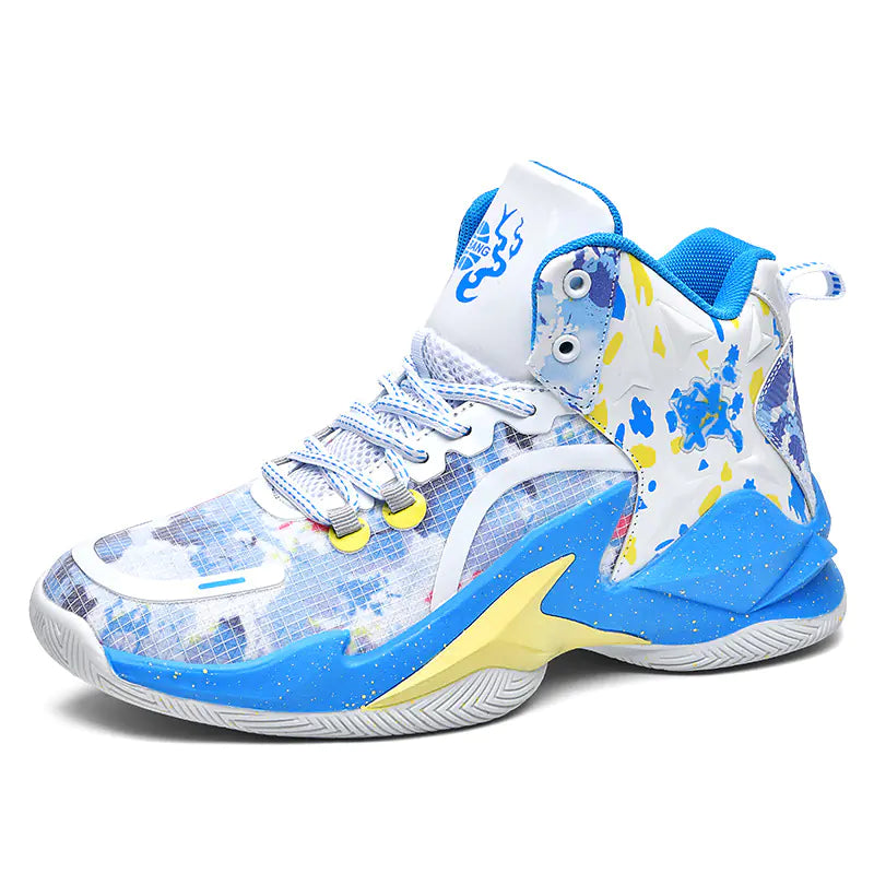 New High-Top Basketball Shoes for Boys (Mesh)