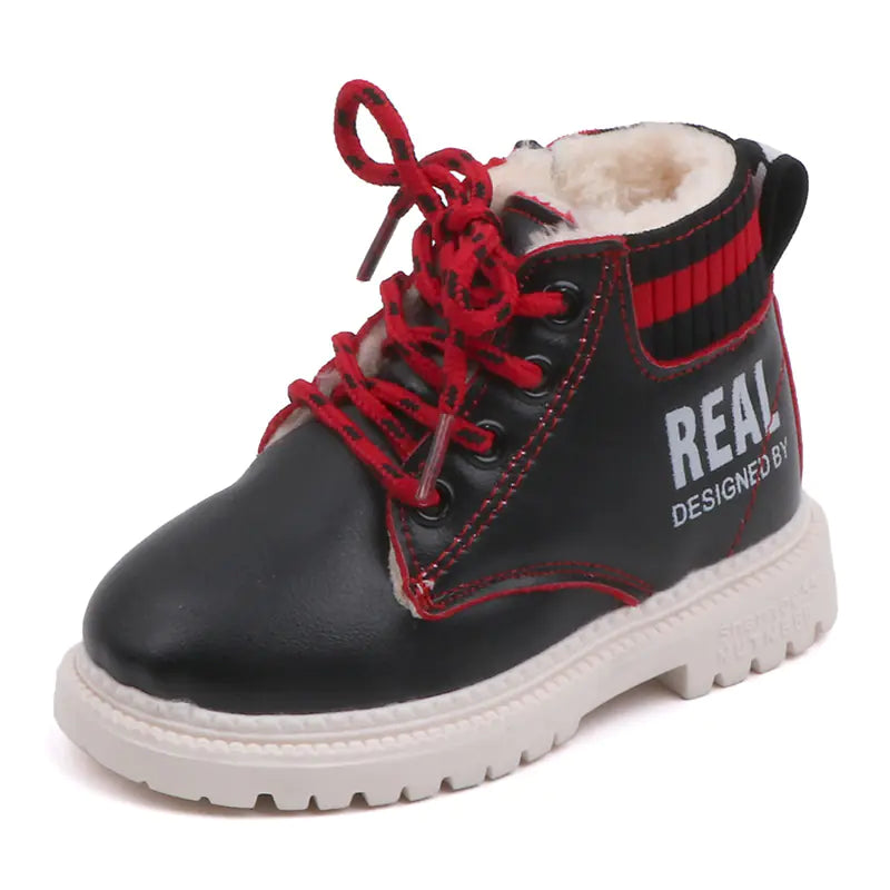 Children's Fashion Cotton Boots with Side Zipper