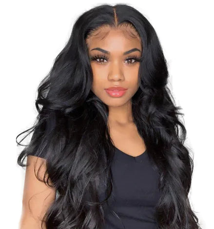 Human Hair Wavy Wig - Fashionable Hairpiece