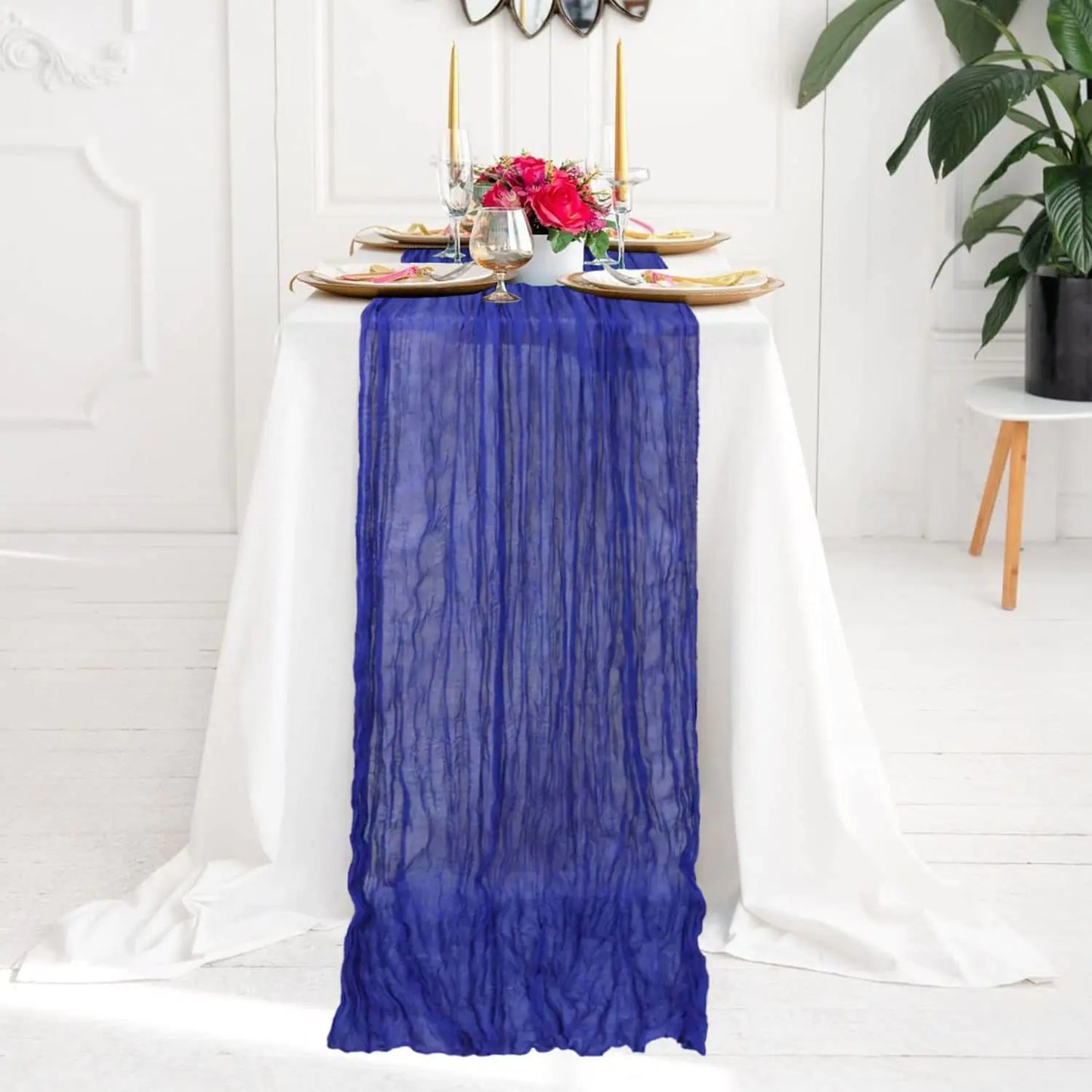 Bali Wrinkle Table Runner for Wedding Party Decor