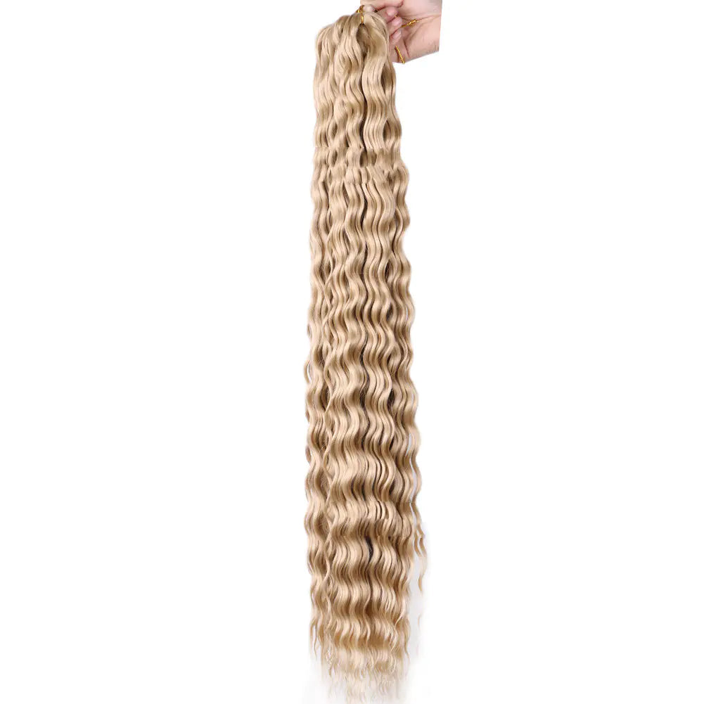 32-Inch Deep Curve Crochet Chemical Fiber Wig