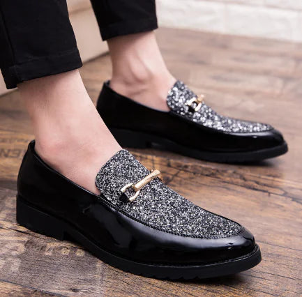 Men's Trendy Patent Leather Casual Shoes