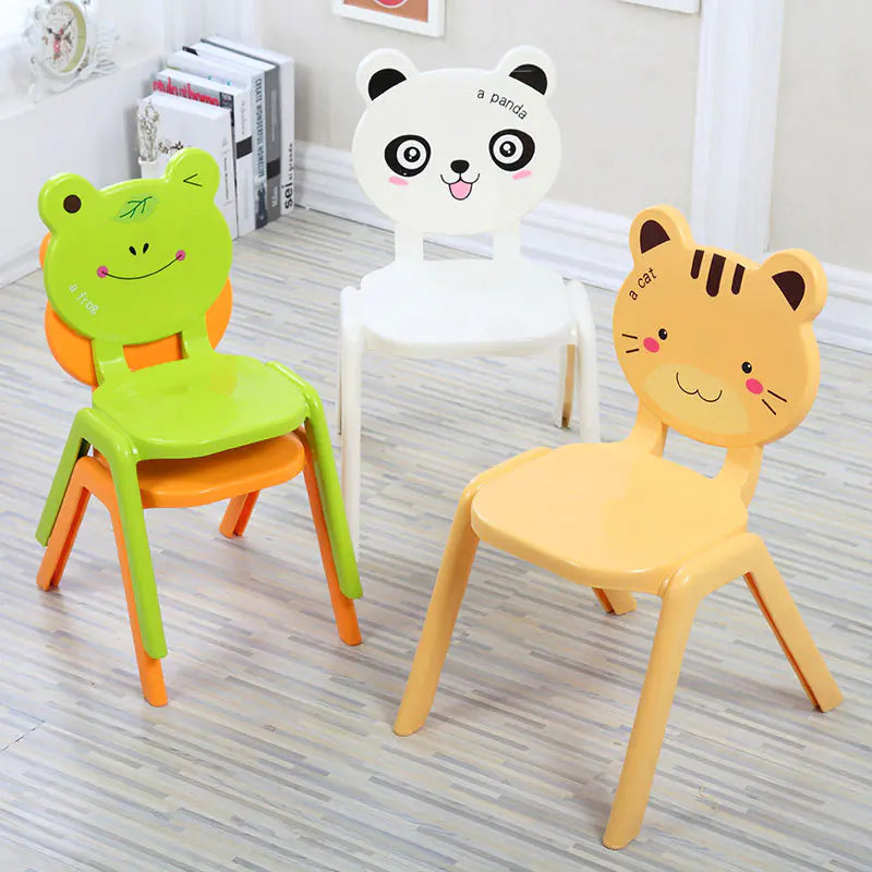 Eco-Friendly Cartoon Kids' Chair with Backrest