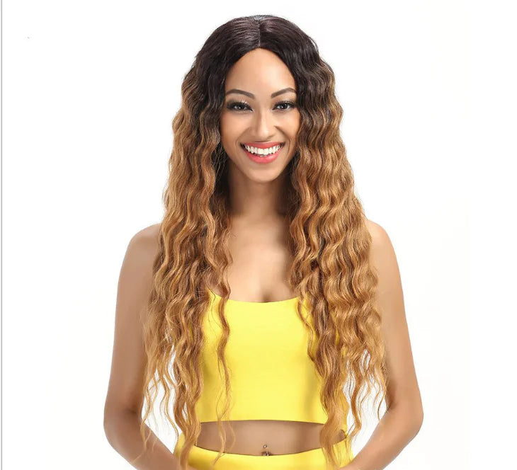 African Curly Ombre Long Wig