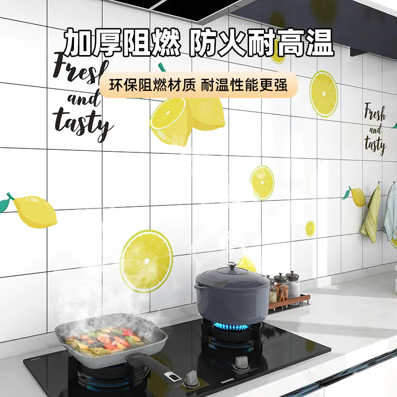 Oil-Resistant Kitchen Wall Stickers for Cabinets