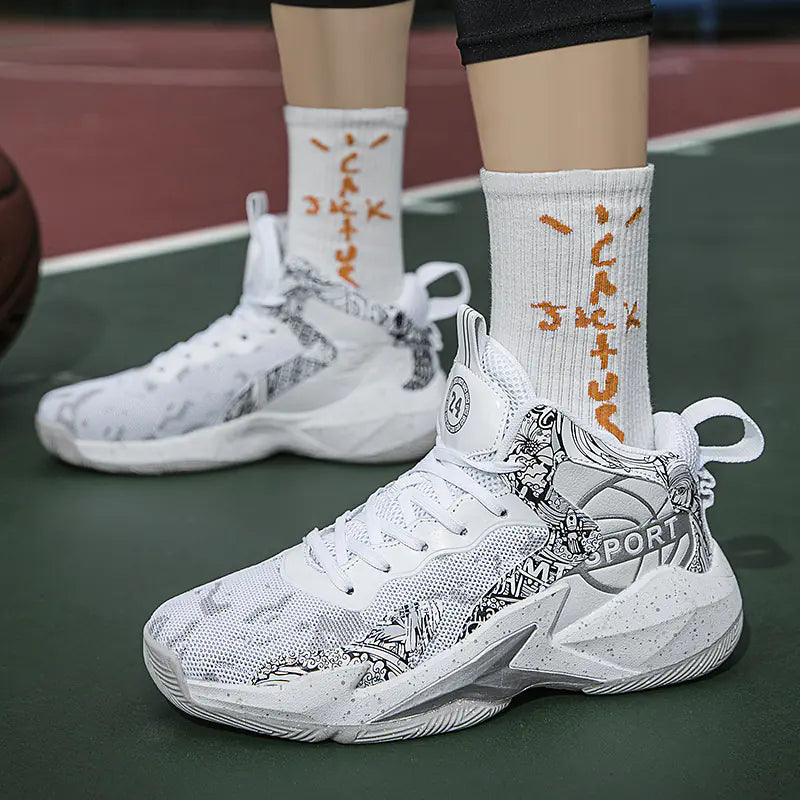 Men's Basketball Shoes - Spring New Breathable Sneakers