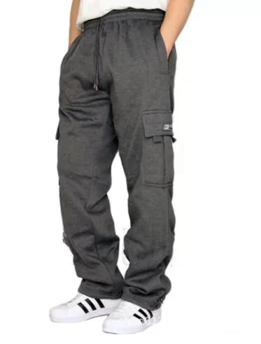 Men's Loose Multi-Pocket Overalls Trousers (Single Piece)