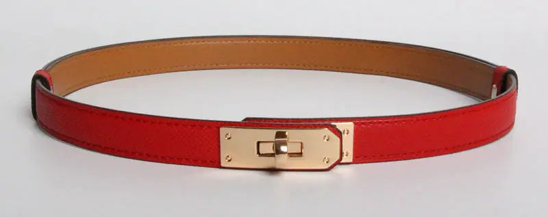 H 2019 New Kelly Leather Slim Belt for Women