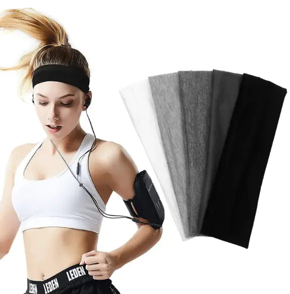 Cotton-Like Wide Headbands for Women & Men