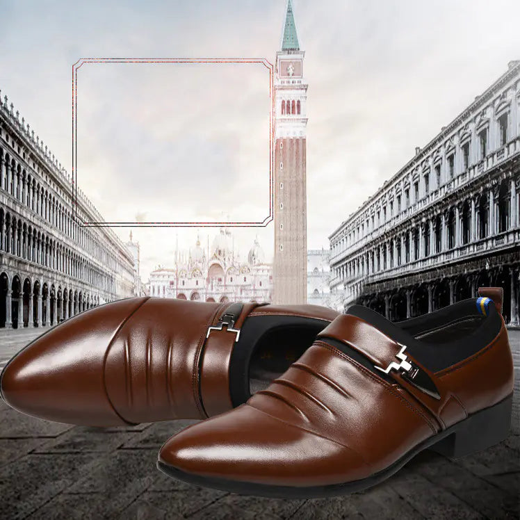 Men's Large Size Leather Formal Business Casual Shoes