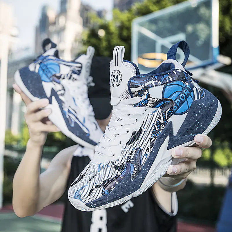 Men's Basketball Shoes - Spring New Breathable Sneakers