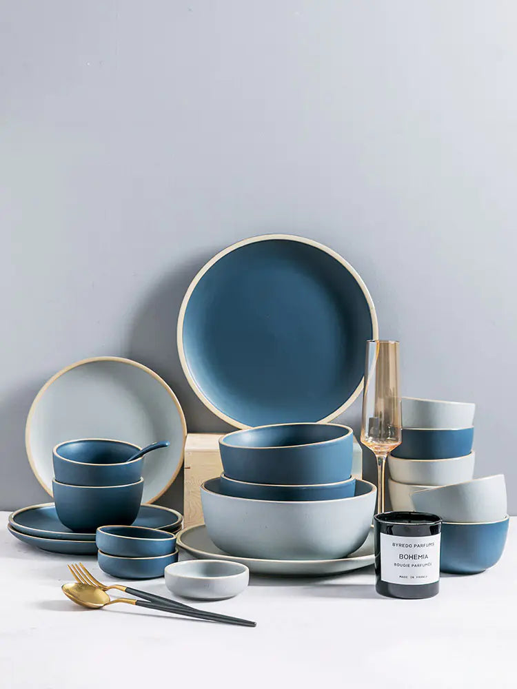 Nordic Style Ceramic Tableware Set for One Person