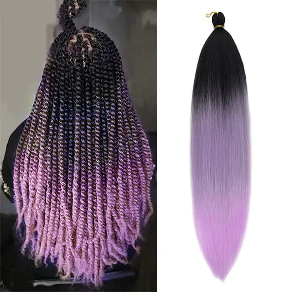 High-Temperature Silk Color Gradient African Wig Braids